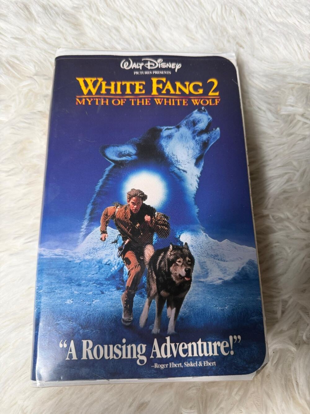 Vintage Walt Disney VHS Tape White Fang 2 Myth White Wolf Clamshell Case Movie